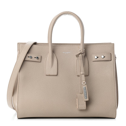 Saint Laurent Grained Calfskin Small Supple Sac De Jour 1 of 10