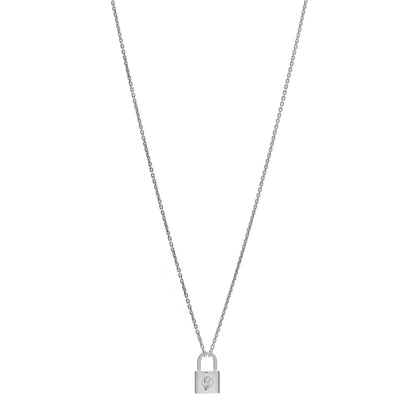 Louis Vuitton Sterling Silver Lockit Necklace 1 of 4