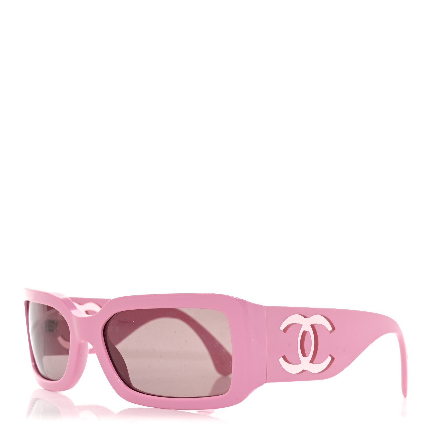 Chanel Acetate Polarized Rectangle Sunglasses 5526-A Pink 1 of 7