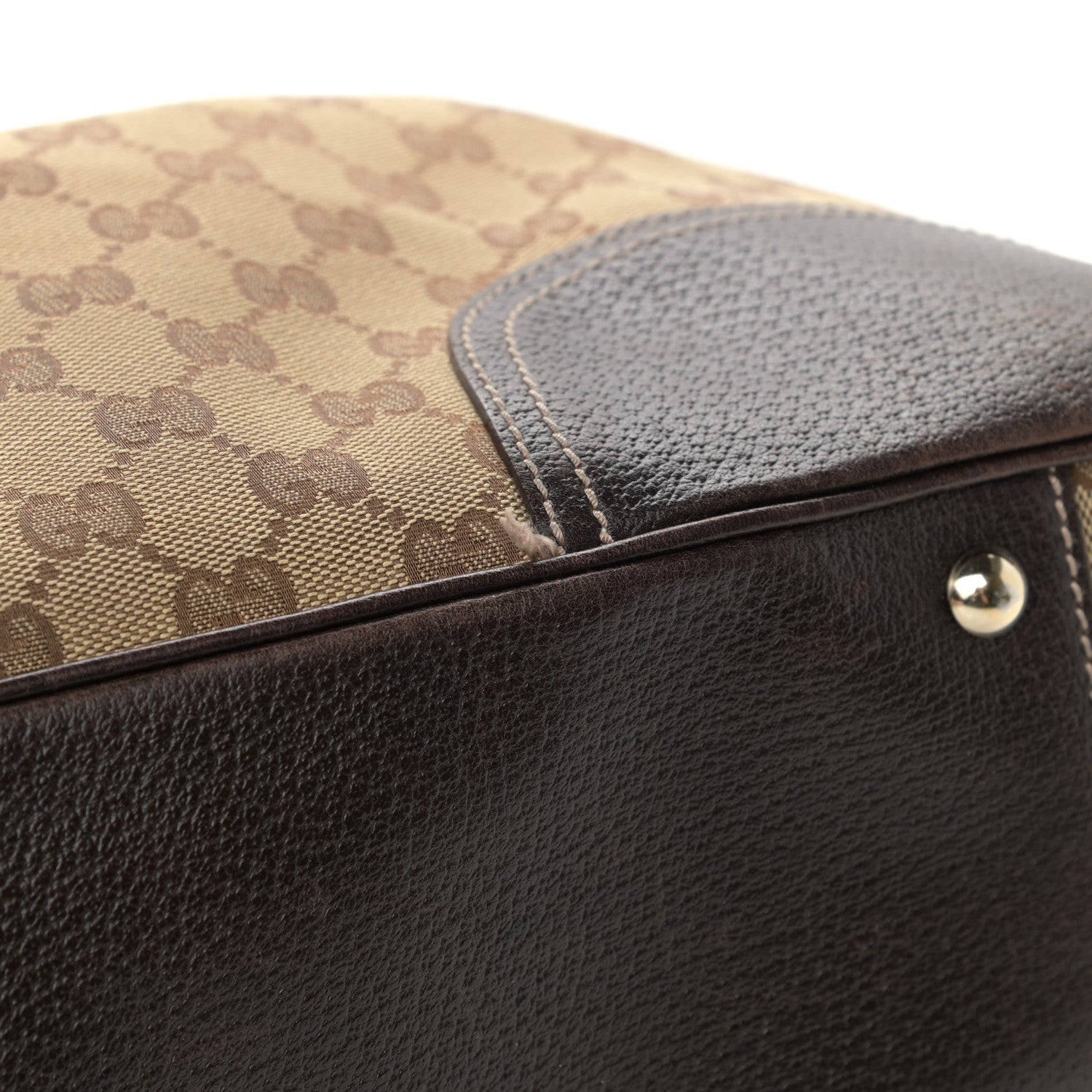 Gucci Monogram Large Princy Tote Dark Brown 14 of 17