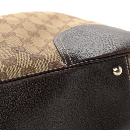 Gucci Monogram Large Princy Tote Dark Brown 14 of 17