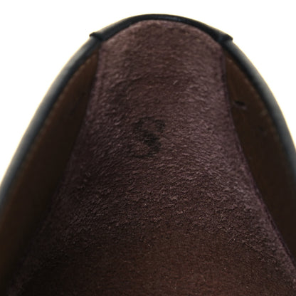 Hermes Calfskin Ovale Moccasin Loafers 38.5 Black 8 of 10