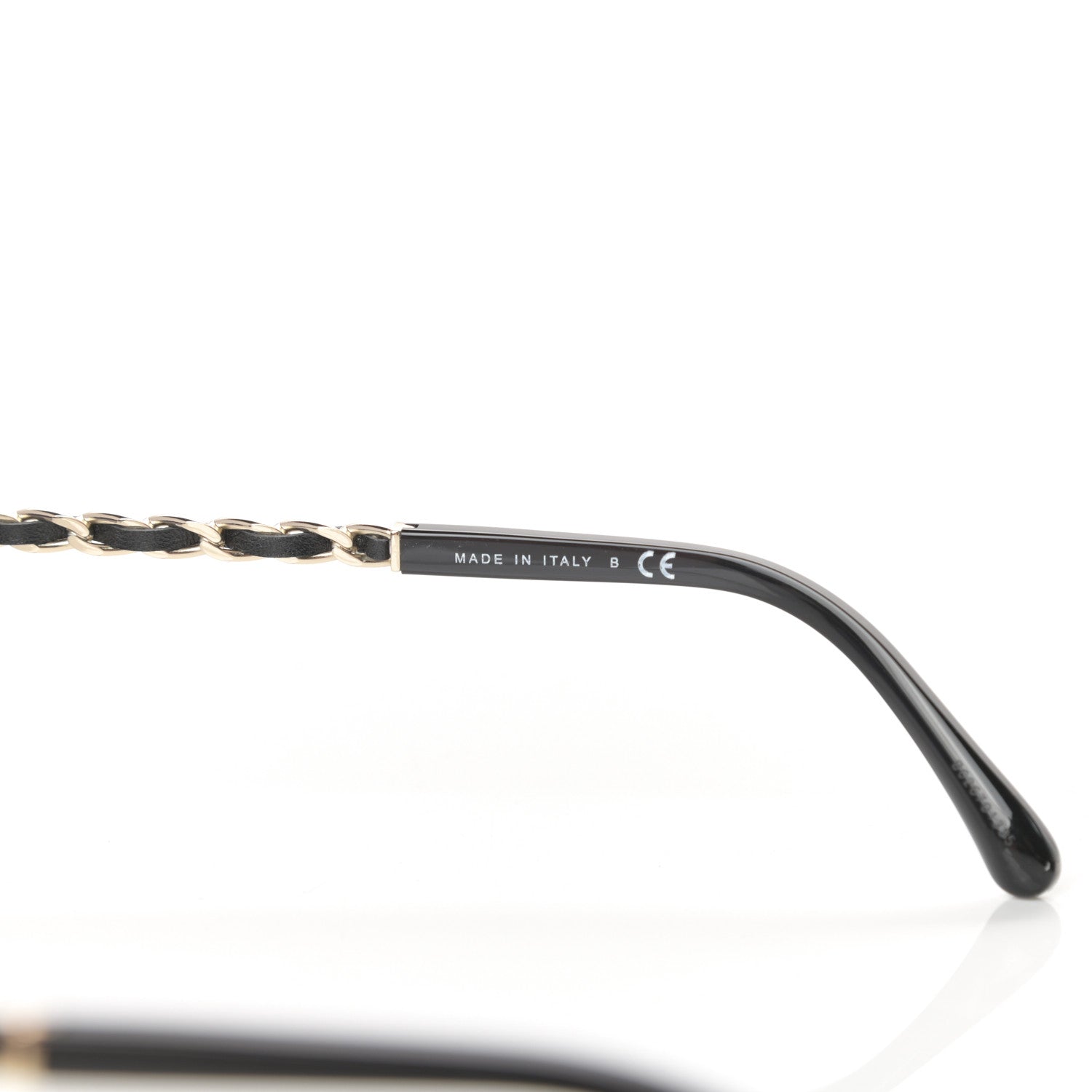 Chanel Lambskin Square Chain Sunglasses 5210-Q Black 6 of 8