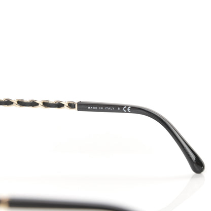 Chanel Lambskin Square Chain Sunglasses 5210-Q Black 6 of 8