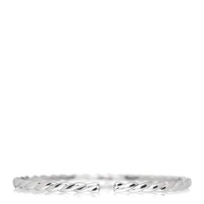 David Yurman 18K White Gold Diamond 3.5mm Paveflex Single Row Bracelet 3 of 4