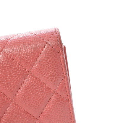 Chanel Caviar Quilted Medium Flap Wallet Pink 3 of 8