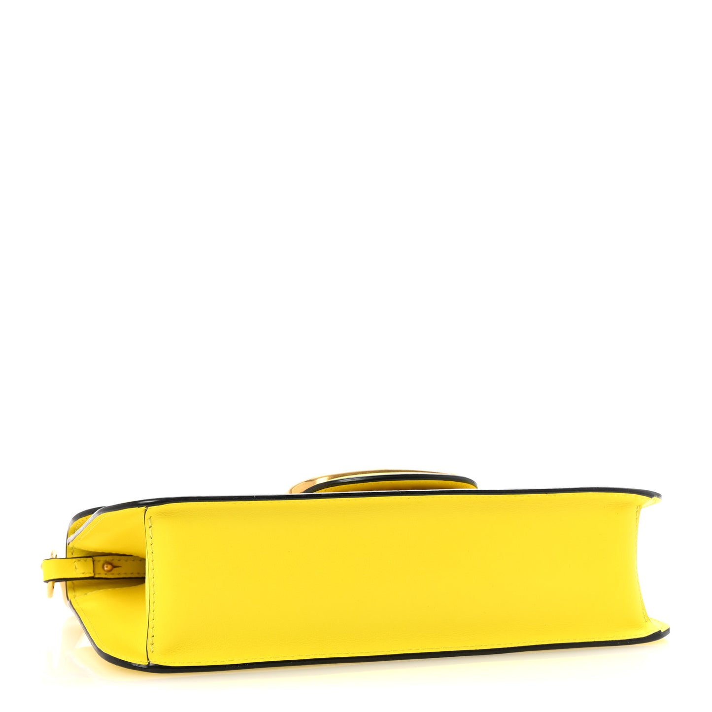 Calfskin Vlogo Loco Shoulder Bag Bright Lemon