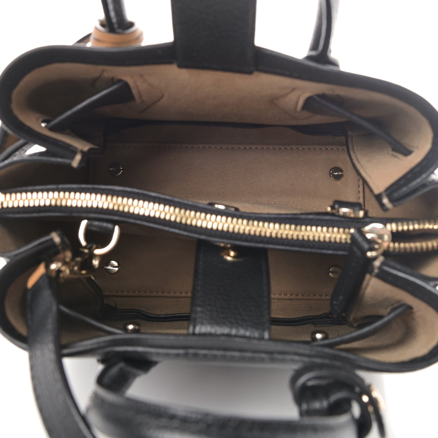 MCM Grained Calfskin Mini Milla Tote Black 4 of 4