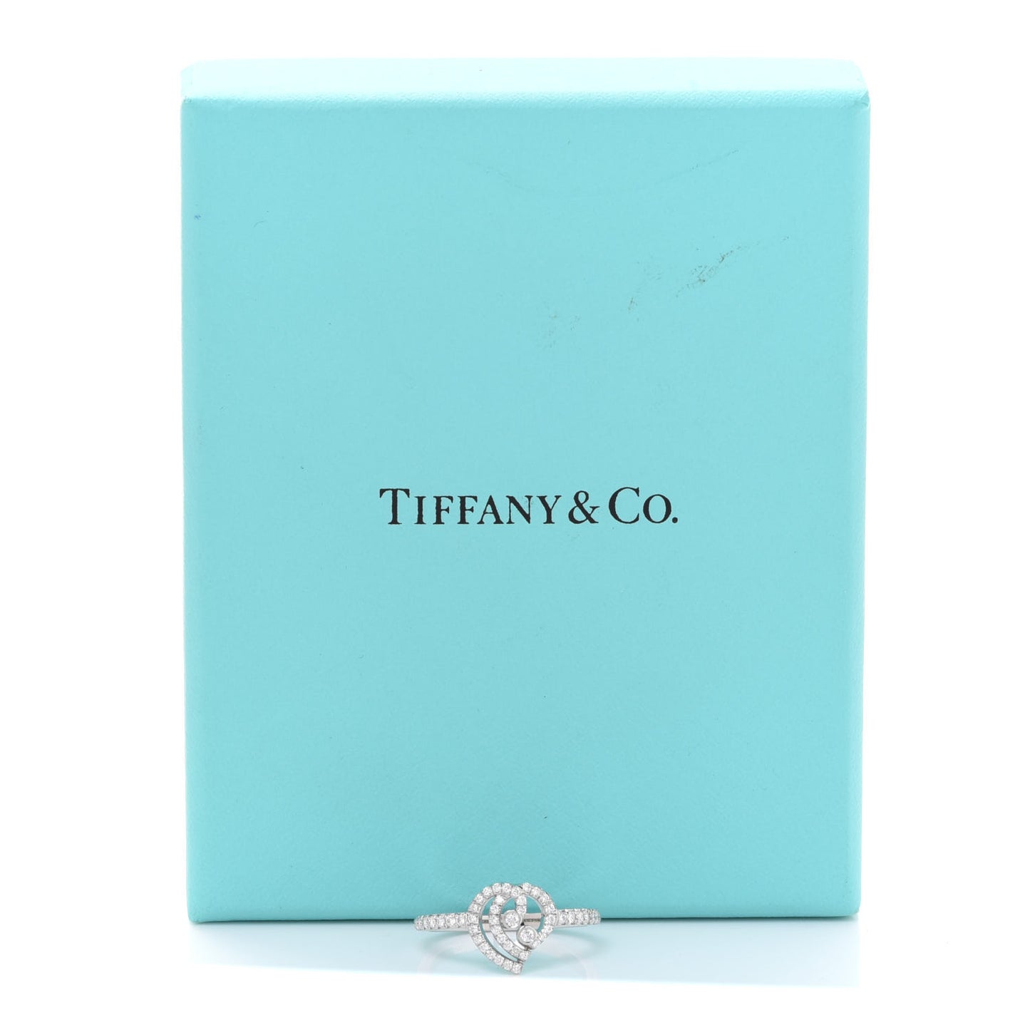 Platinum Diamond Enchant Heart Ring 54 7