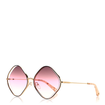 Chloe Metal Oversized Sunglasses CE159S Gold 1 of 7