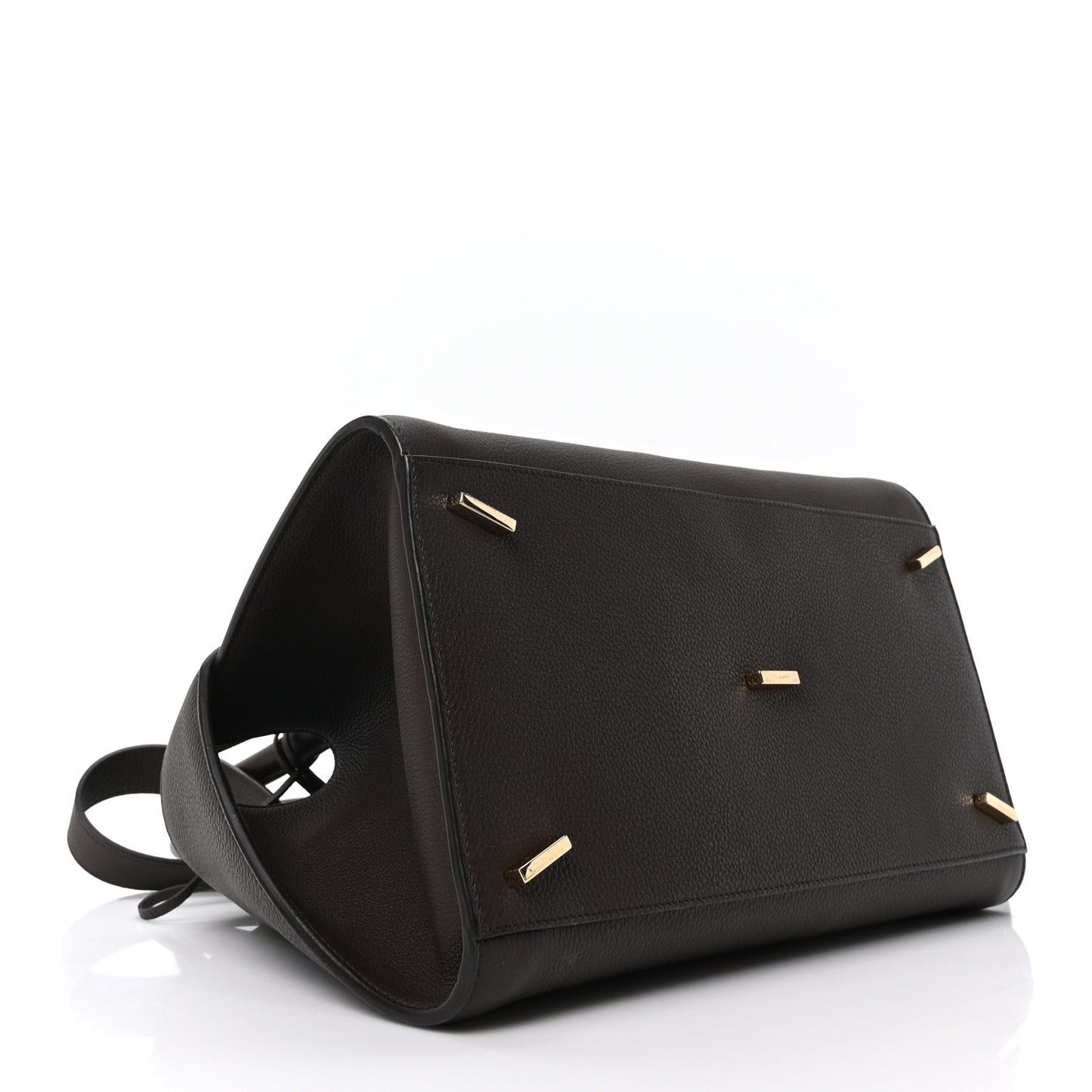 Calfskin Small Hug Bag Testa Di Moro Burnt Ocra