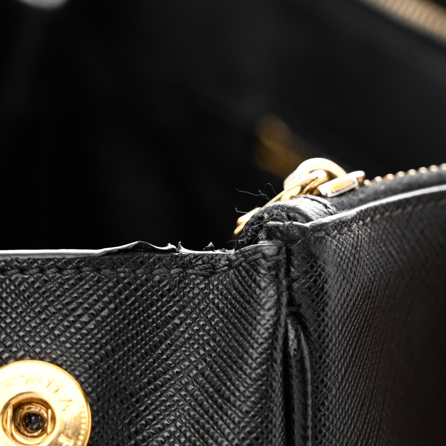 Prada Saffiano Medium Galleria Double Zip Tote Black 13 of 17