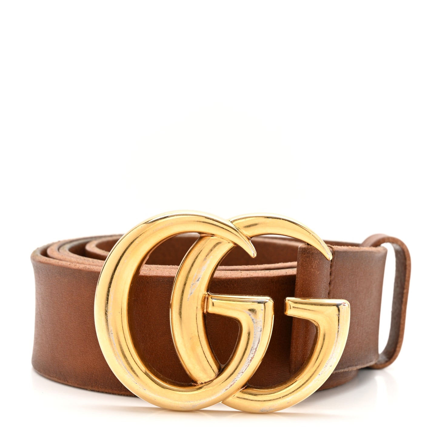 Faded Calfskin Double G Belt 100 40 Cuir