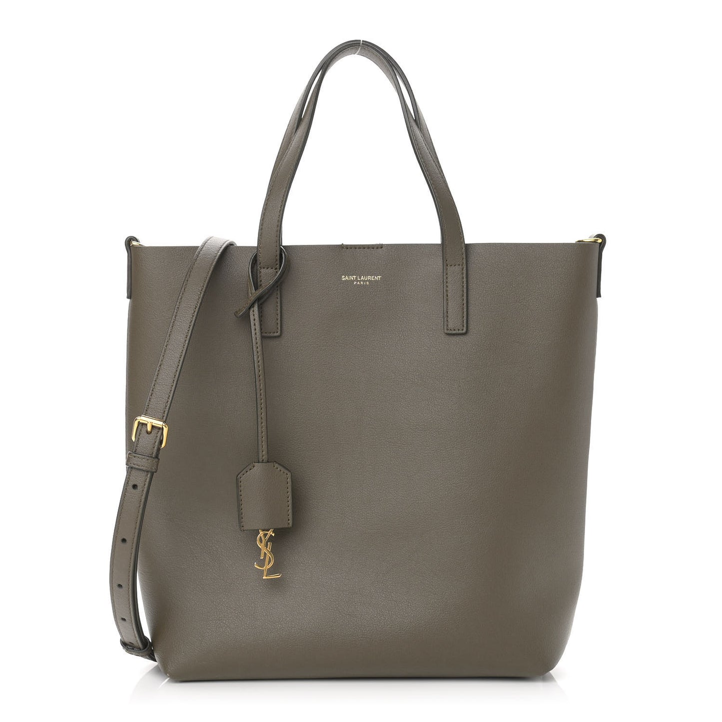 Calfskin Toy Shopping Tote Olive