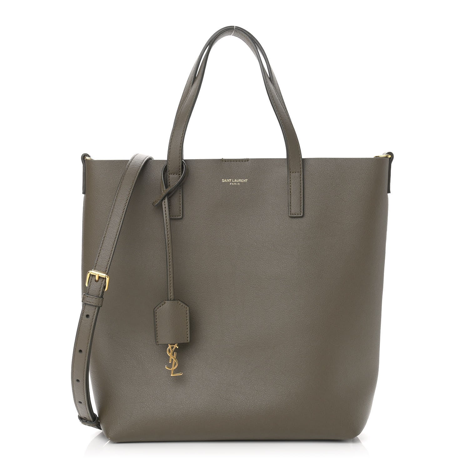 Saint Laurent Calfskin Toy Shopping Tote Olive 1 of 9