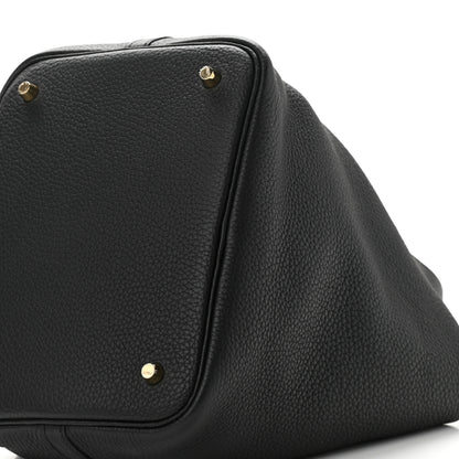 Hermes Taurillon Clemence Picotin Lock 22 MM Black 9 of 10