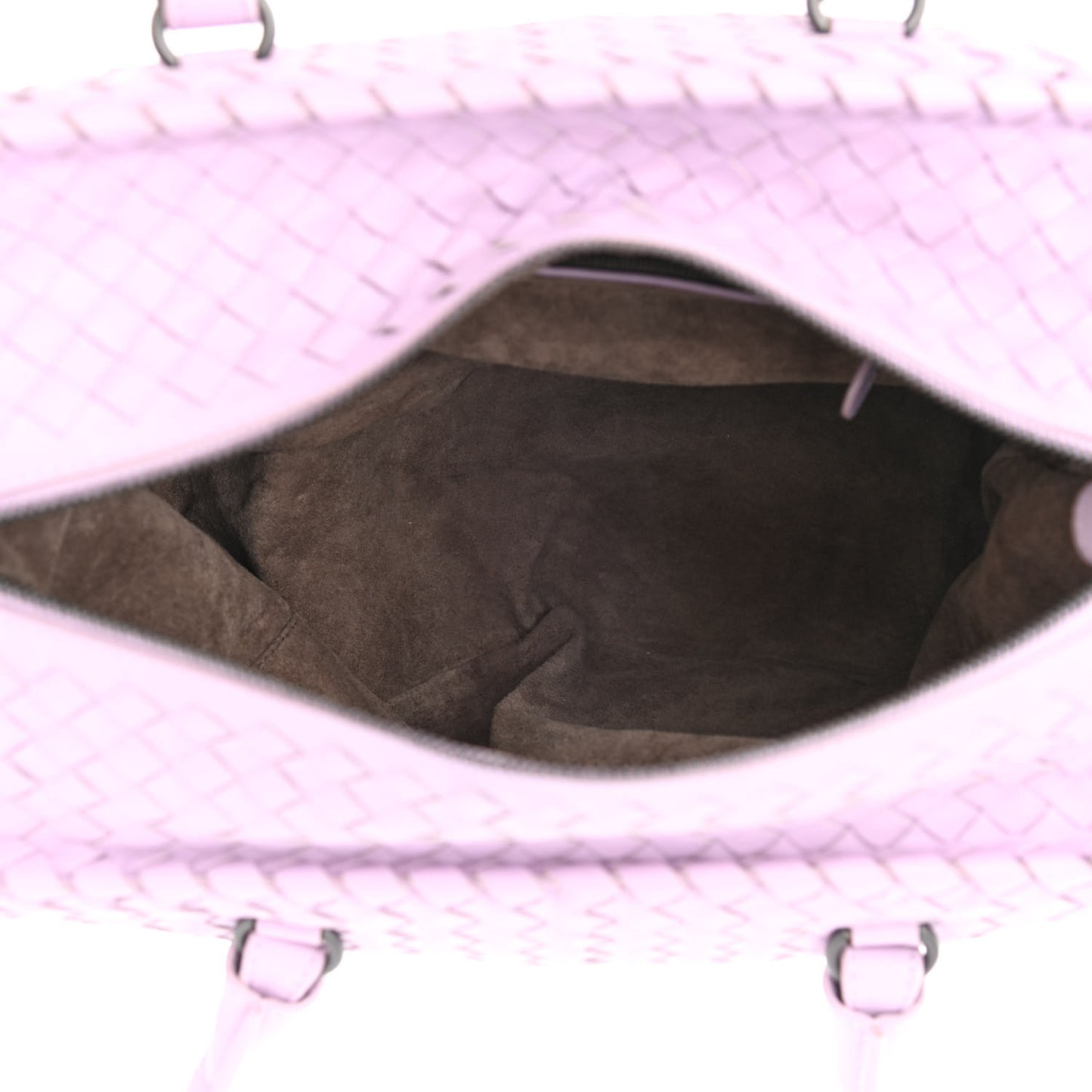 Nappa Intrecciato Brick Tote Parme
