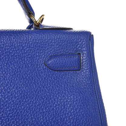 Hermes Togo Kelly Retourne 32 Bleu Electrique 46 of 49