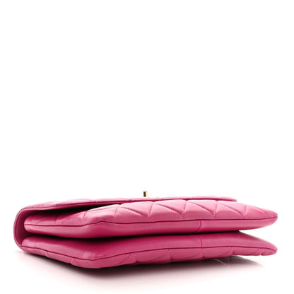 Chanel Lambskin Quilted Medium Trendy CC Flap Dark Pink 4 of 10