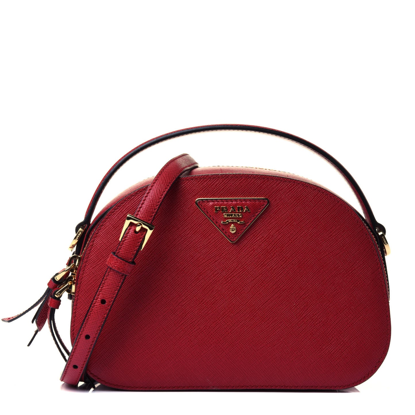 Saffiano Lux Odette Crossbody Fuoco