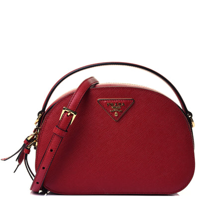 Prada Saffiano Lux Odette Crossbody Fuoco 1 of 4