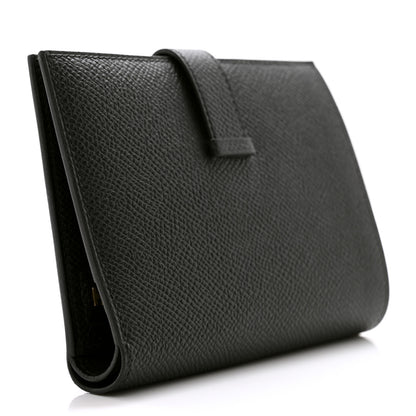 Hermes Epsom Bearn Compact Wallet Black 3 of 8