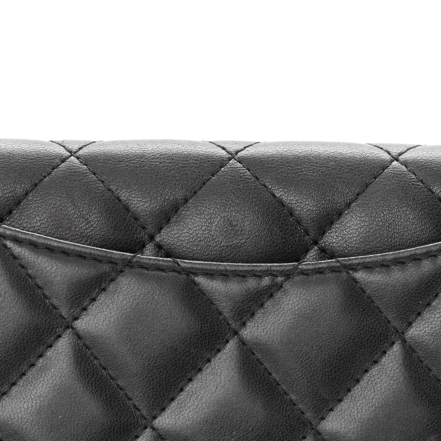 Chanel Lambskin Quilted Yen Wallet Black 17 of 18
