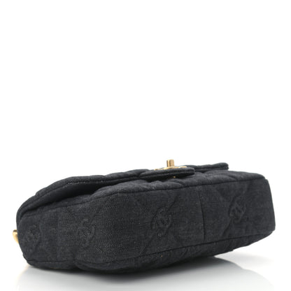 Chanel Denim Quilted Medium Funky Town Flap Black 4 of 10