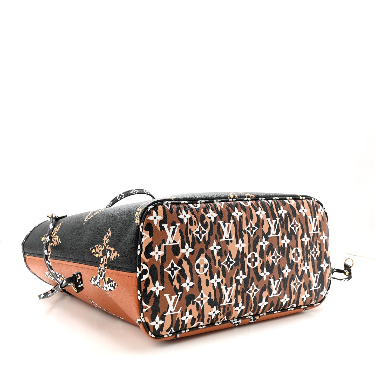 Monogram Giant Jungle Neverfull MM Black