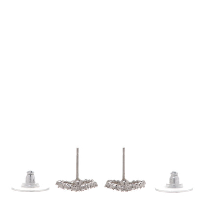 Chanel Crystal CC Earrings Silver 3 of 4