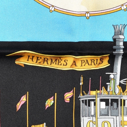 Hermes Silk New Orleans Creole Jazz Scarf 90 2 of 5