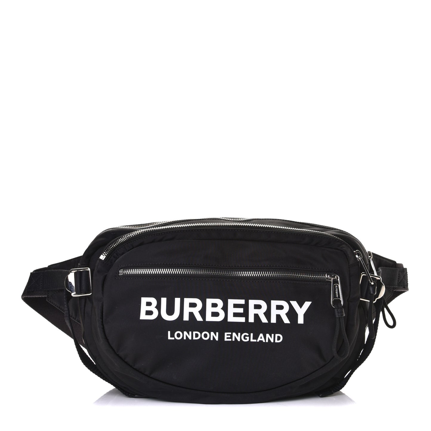 Econyl Logo Print Bum Bag Black