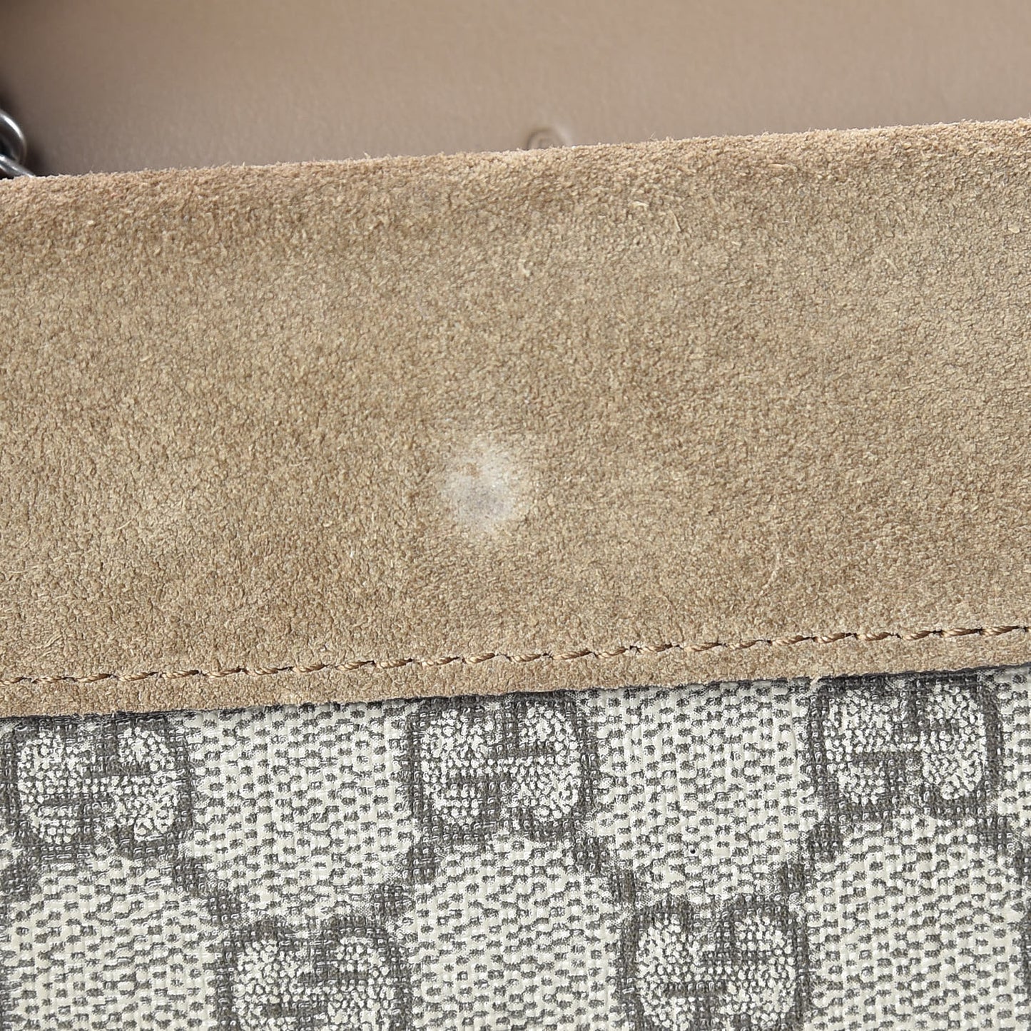 GG Supreme Monogram Super Mini Dionysus Shoulder Bag Taupe