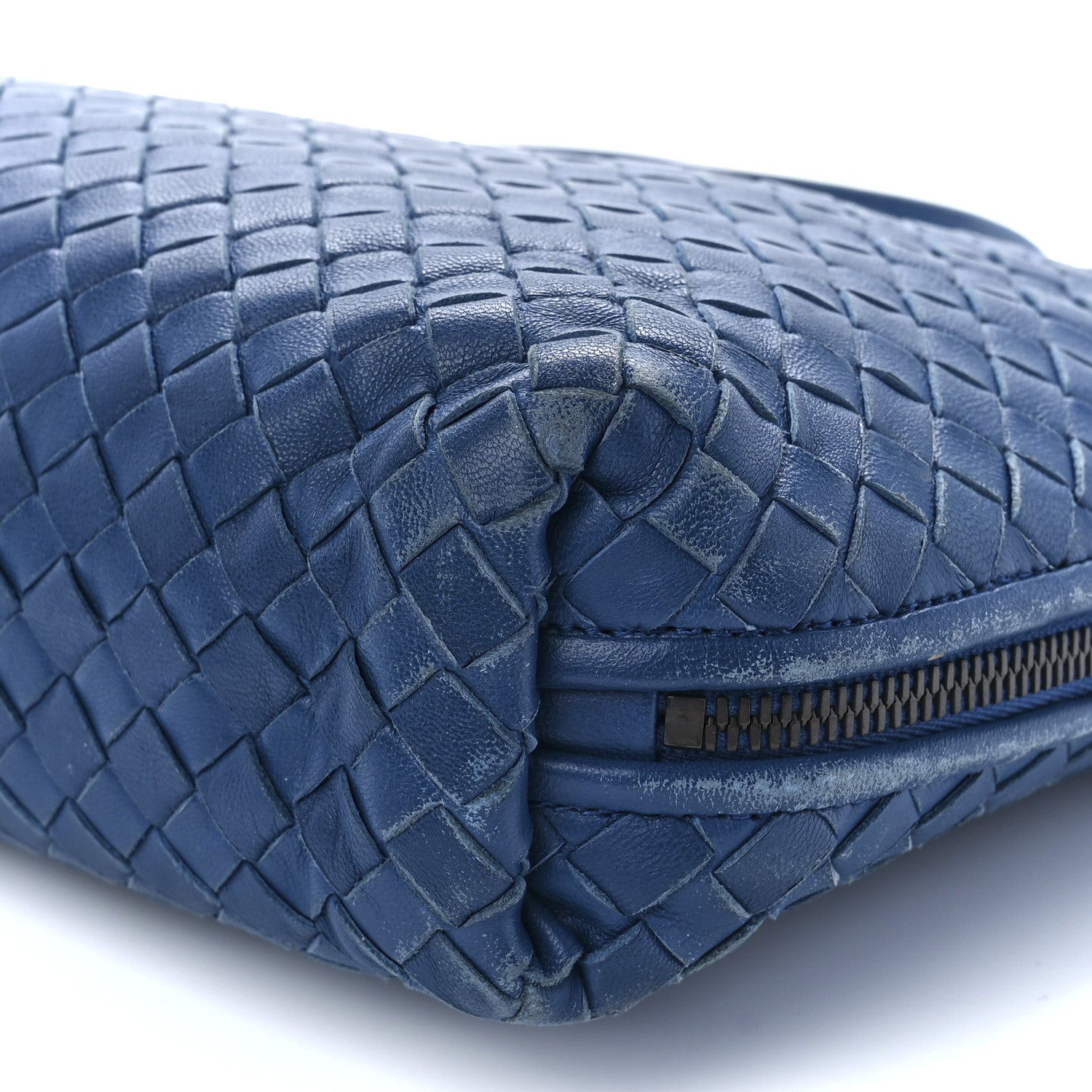 Bottega Veneta Nappa Intrecciato Nodini Crossbody Messenger Blue 12 of 12