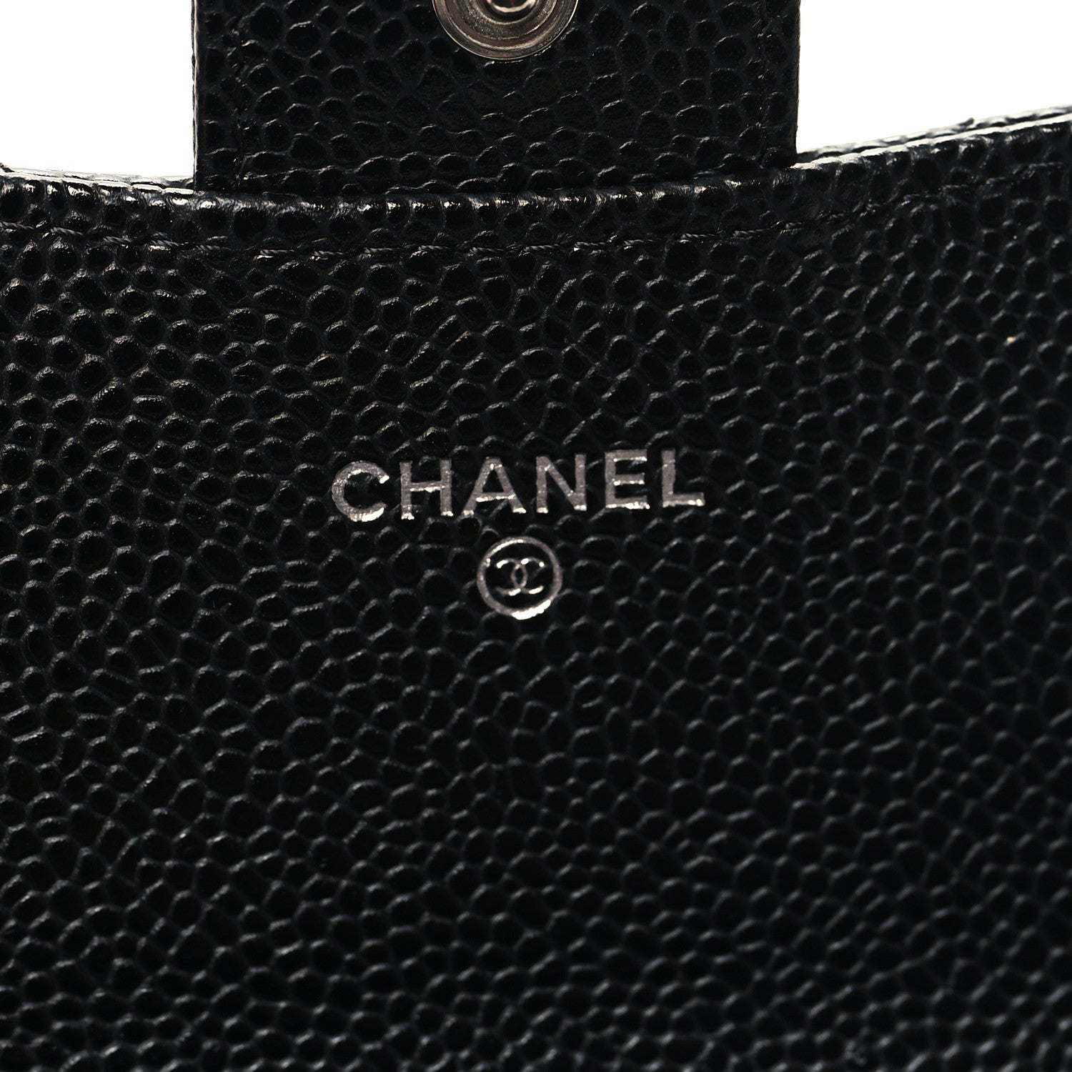 Chanel Caviar Quilted Large Gusset Flap Wallet Black 6 of 9