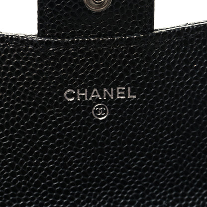 Chanel Caviar Quilted Large Gusset Flap Wallet Black 6 of 9