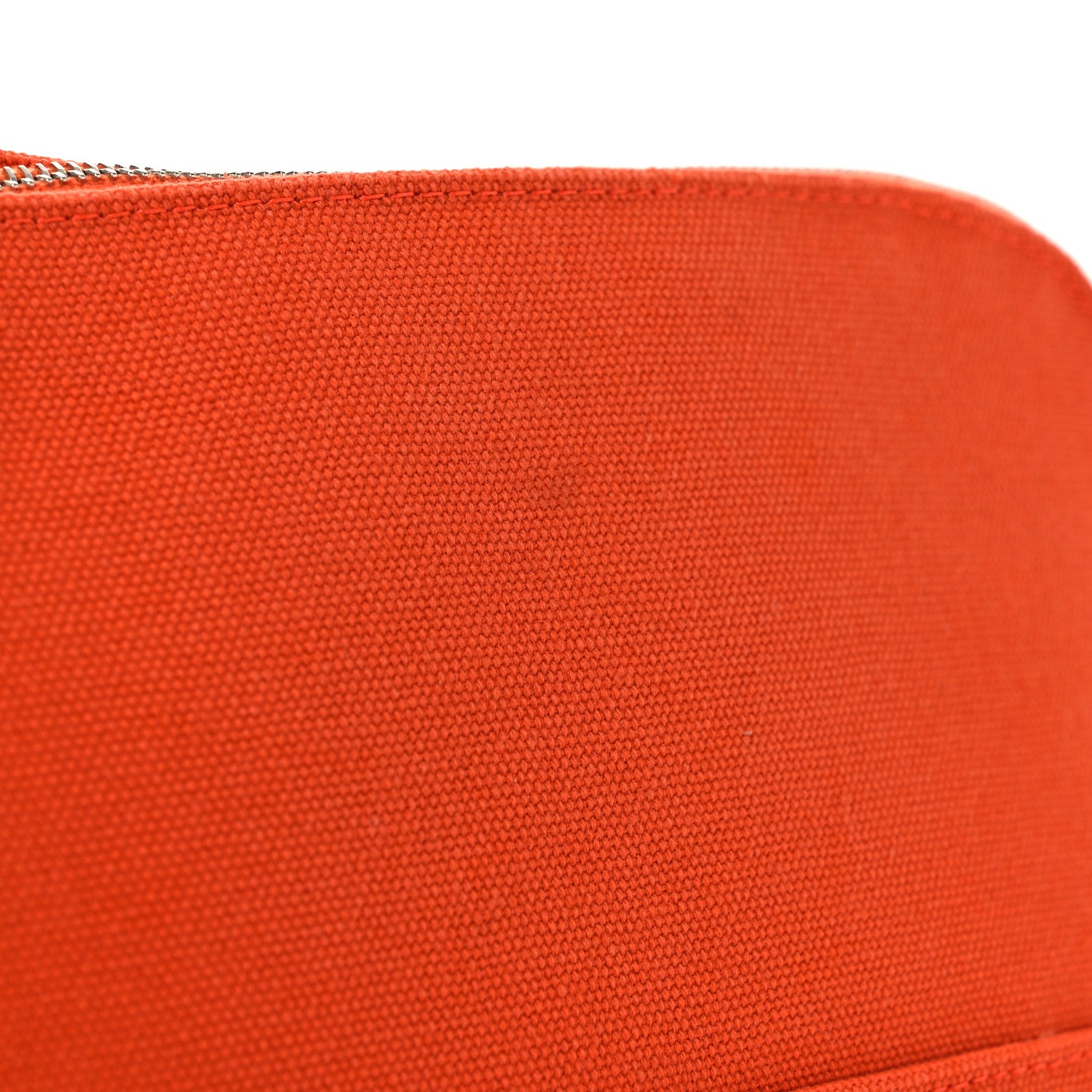 Hermes Cotton Canvas Bolide Travel Cosmetic Pouch Feu 11 of 12