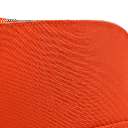 Hermes Cotton Canvas Bolide Travel Cosmetic Pouch Feu 11 of 12