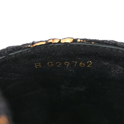 Chanel Metallic Tweed Grosgrain CC Espadrilles 38 Gold Black 6 of 9