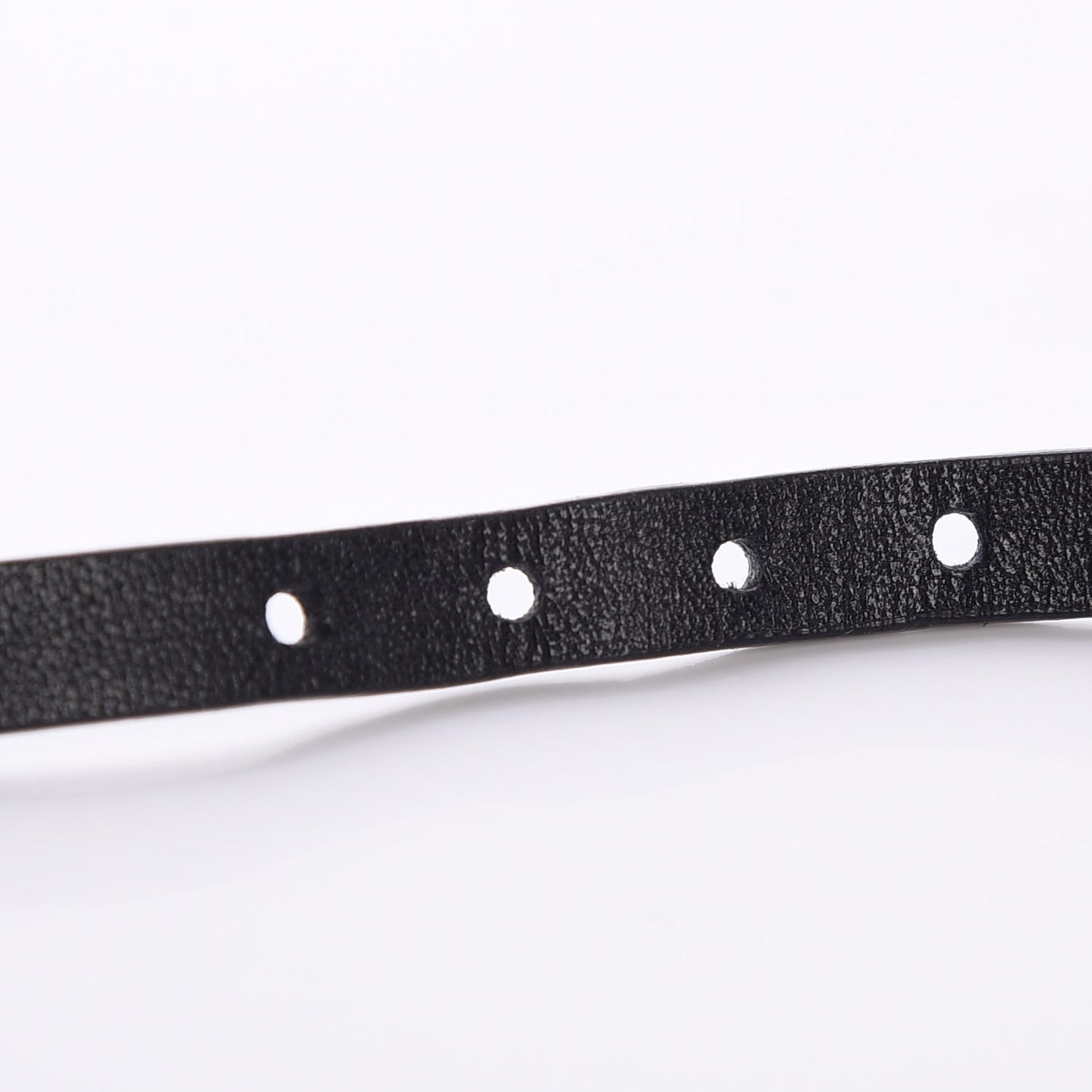Calfskin J'Adior Logo Choker Necklace Black