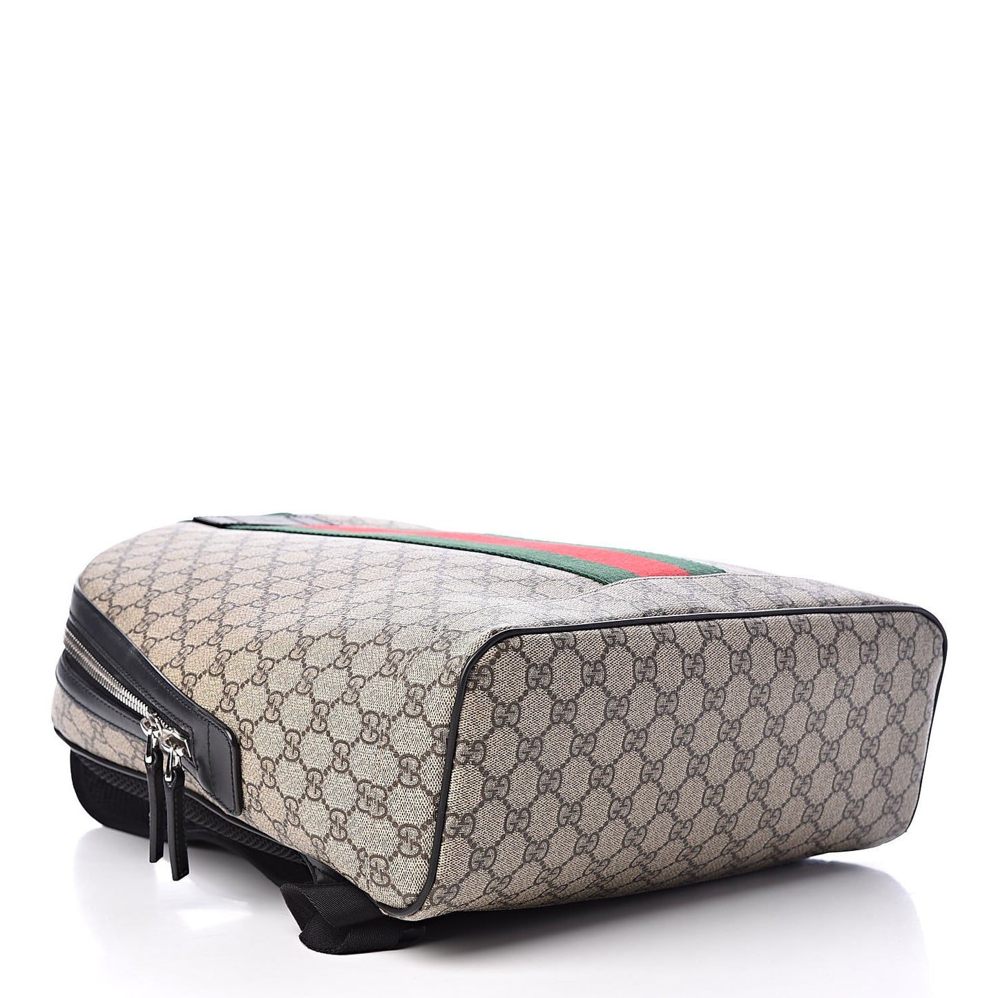 GG Supreme Monogram Web Dome Backpack Black