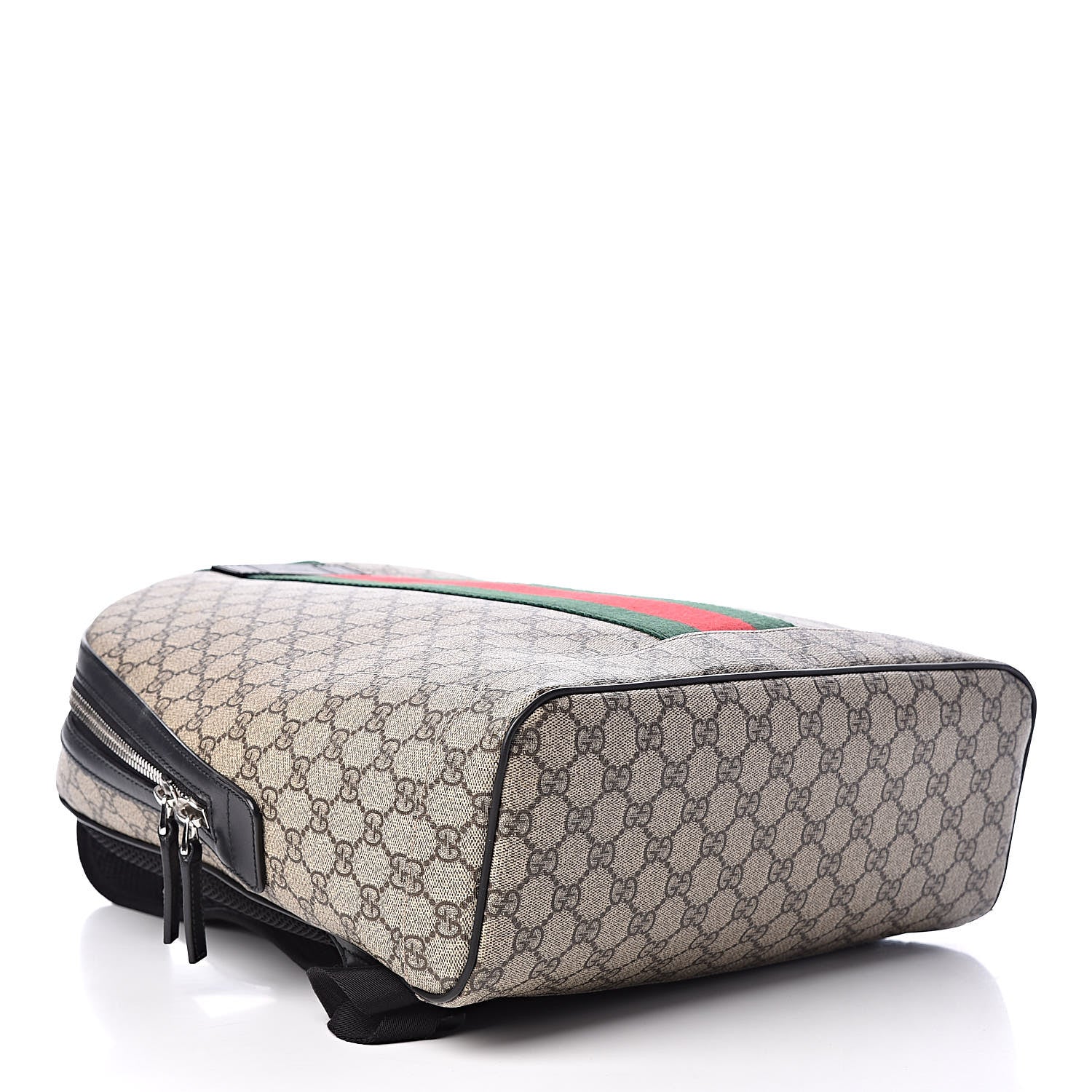 Gucci GG Supreme Monogram Web Dome Backpack Black 4 of 12