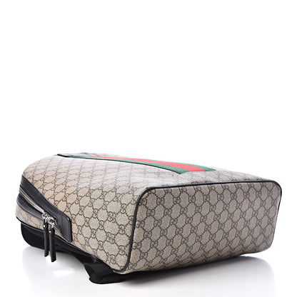 Gucci GG Supreme Monogram Web Dome Backpack Black 4 of 12