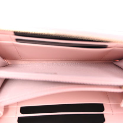 Chanel Lambskin Quilted Chanel 19 Zipped Wallet Light Pink 6 of 10