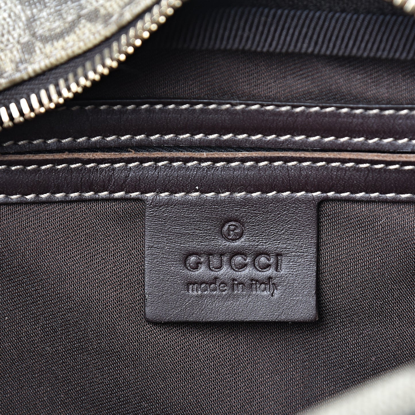 GG Plus Monogram Messenger Bag Dark Brown