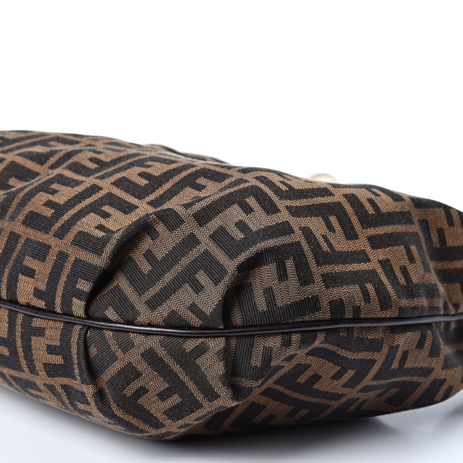 Fendi Zucca Small Chef Chain Hobo Tobacco 9 of 9