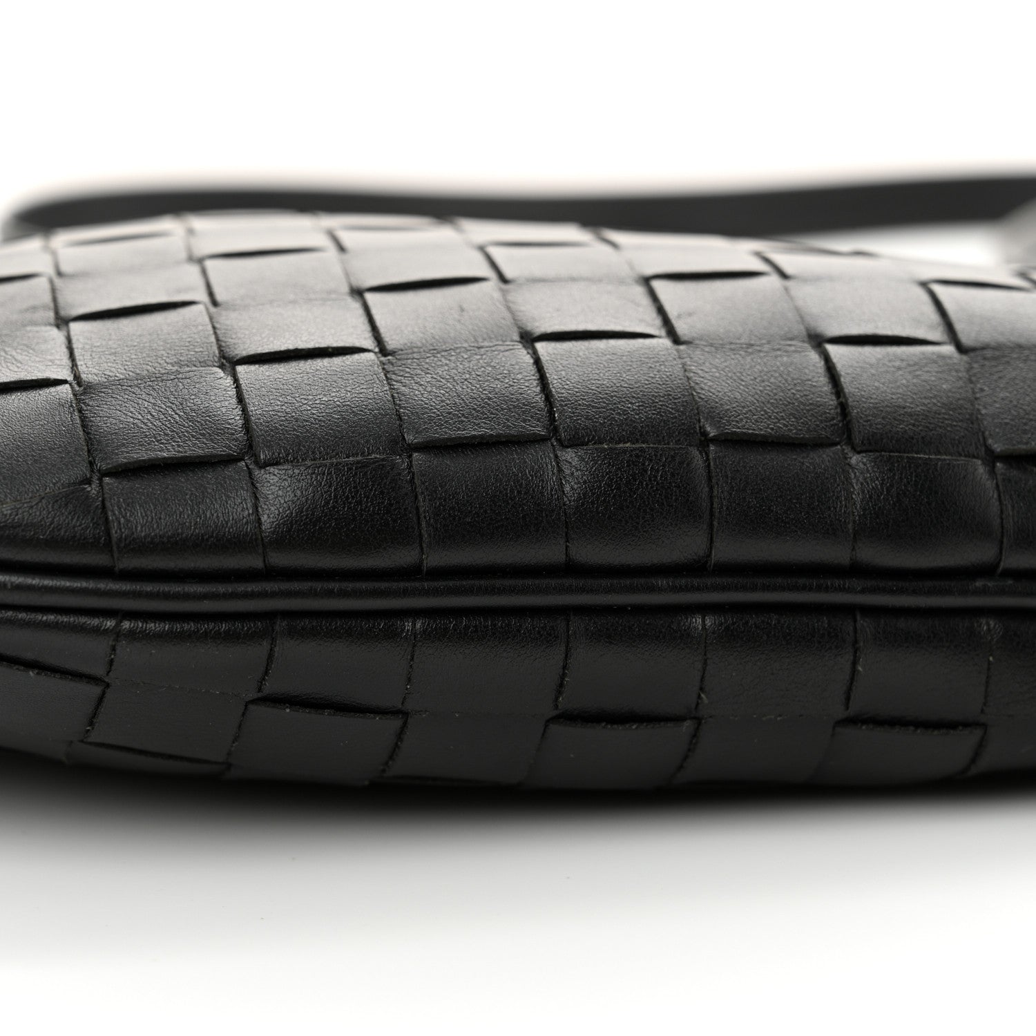 Bottega Veneta Calfskin Intrecciato Small Virgule Black 10 of 10