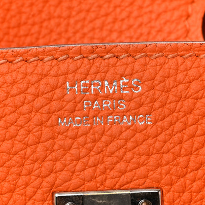 Hermes Togo Birkin 25 Orange Minium 6 of 14