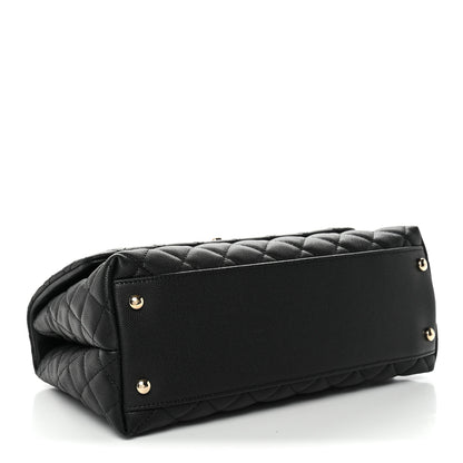 Chanel Caviar Quilted Small Coco Handle Flap Black 4 of 11