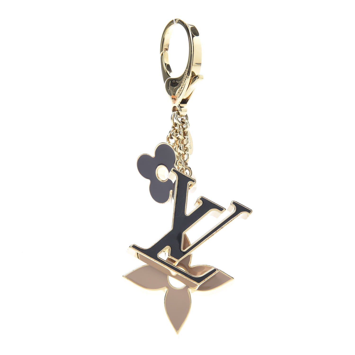 Louis Vuitton Fleur De Monogram Bag Charm Dore 1 of 5